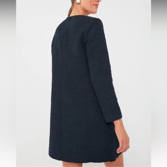 Tuckernuck Tweed Kelly Dress-Women L-Navy Blue-NEW-Classic-Preppy-Mature-Holiday - Picture 4 of 12